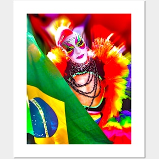 absolutely fabulous darling Flag of Brazil Posters and Art